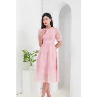 Váy tơ cúc bọc may ly ngực