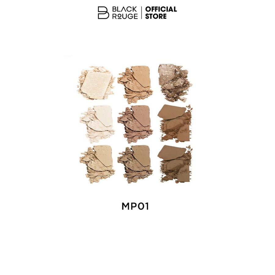 Phấn mắt 9 ô Black Rouge Colordation Mood Palette 74,6g