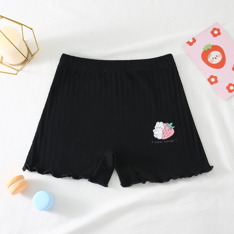 Quần Short Legging Màu Trơn Bằng Vải Cotton Co Giãn Dành Cho Bé Gái