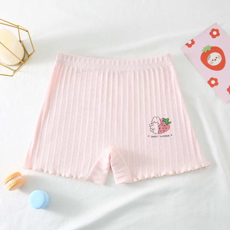 Quần Short Legging Màu Trơn Bằng Vải Cotton Co Giãn Dành Cho Bé Gái