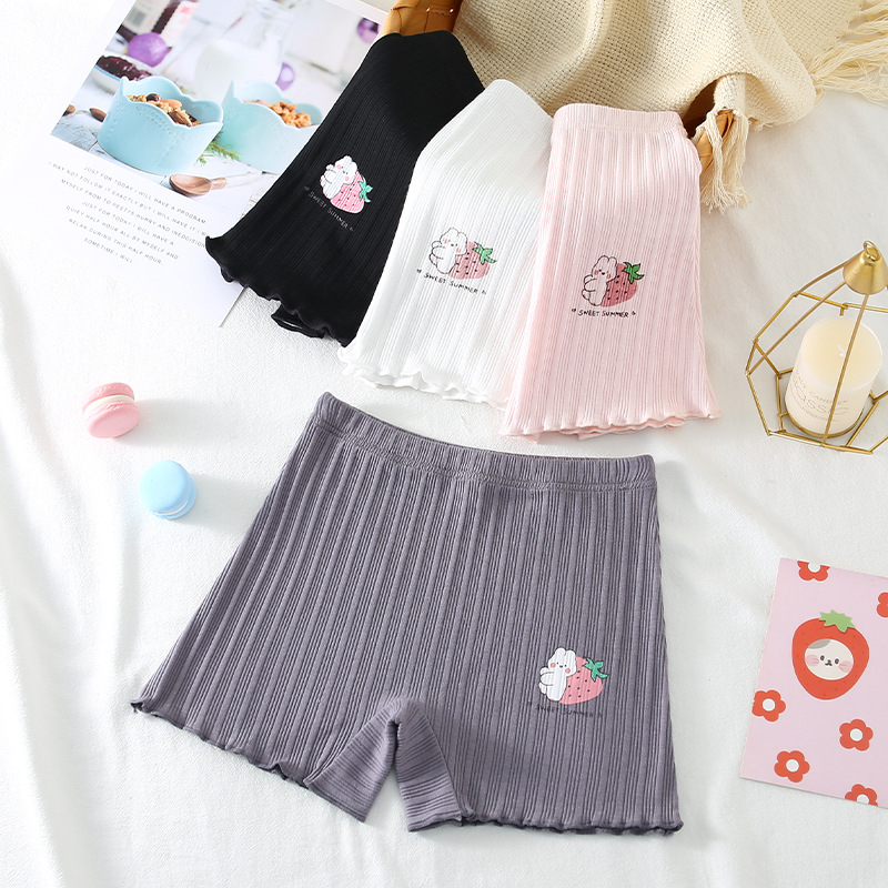 Quần Short Legging Màu Trơn Bằng Vải Cotton Co Giãn Dành Cho Bé Gái