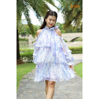 Váy Cổ Yếm LOLA VIETNAM Rosia Dress Thiết Kế Babydoll Khoét Vai Dáng Rộng Phong Cách Ngọt Ngào