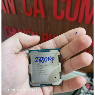 Combo 20 cpu e5 2680v4 14 nhân 28 luồng giá rẻ, hỗ trợ main x99 ddr4 xung toàn nhân 2.78ghz đa nhiệm bao phê