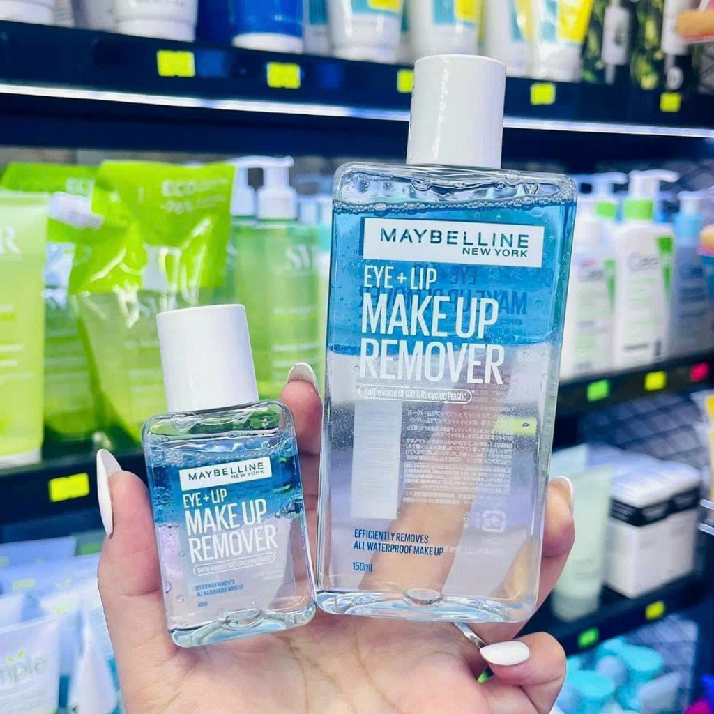 MẪU MỚI Nước Tẩy Trang Mắt Môi Maybelline Make Up Remover Eye & Lip