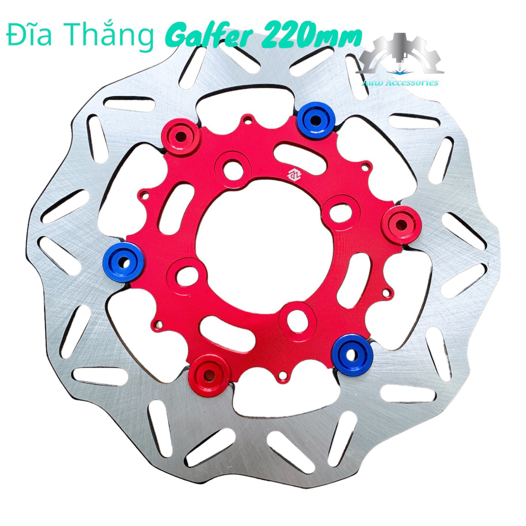 📌 Đĩa Trước Vario Click 150, gắn mâm zin 5 lỗ size 267mm 👉 lòng anod nhiều màu, khoen inox 304 sáng bóng