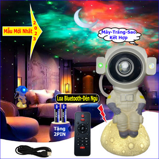   MỚI NHẤT 2024  Đèn Phi Hành Gia Có Loa Bluetooth 5W Nháy Theo Nhạc Kết Hợp Đèn Ngủ Decor Trang trí Phòng Ngủ Khách... 