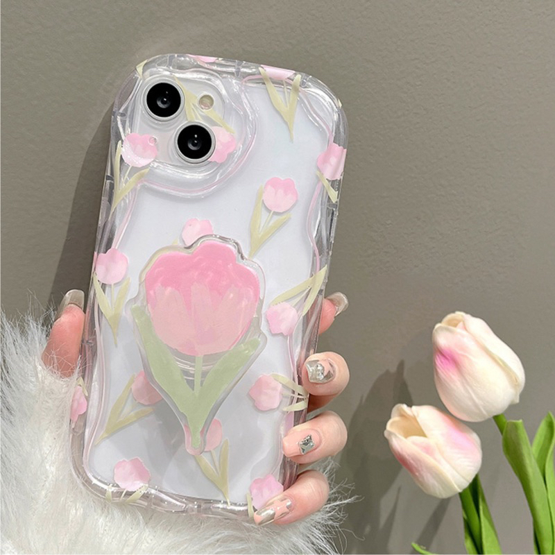 Ốp lưng Hoa Hồng kèm Pop - IPhone/Samsung/Oppo/Vivo/Xiaomi.