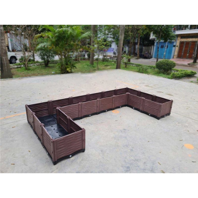 Trụ chậu lắp ghép thông minh màu nâu