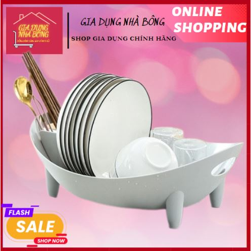 Giá úp chén, dụng cụ úp chén đũa đa năng gọn nhẹ_ Thoát nước _ nhựa bền đẹp