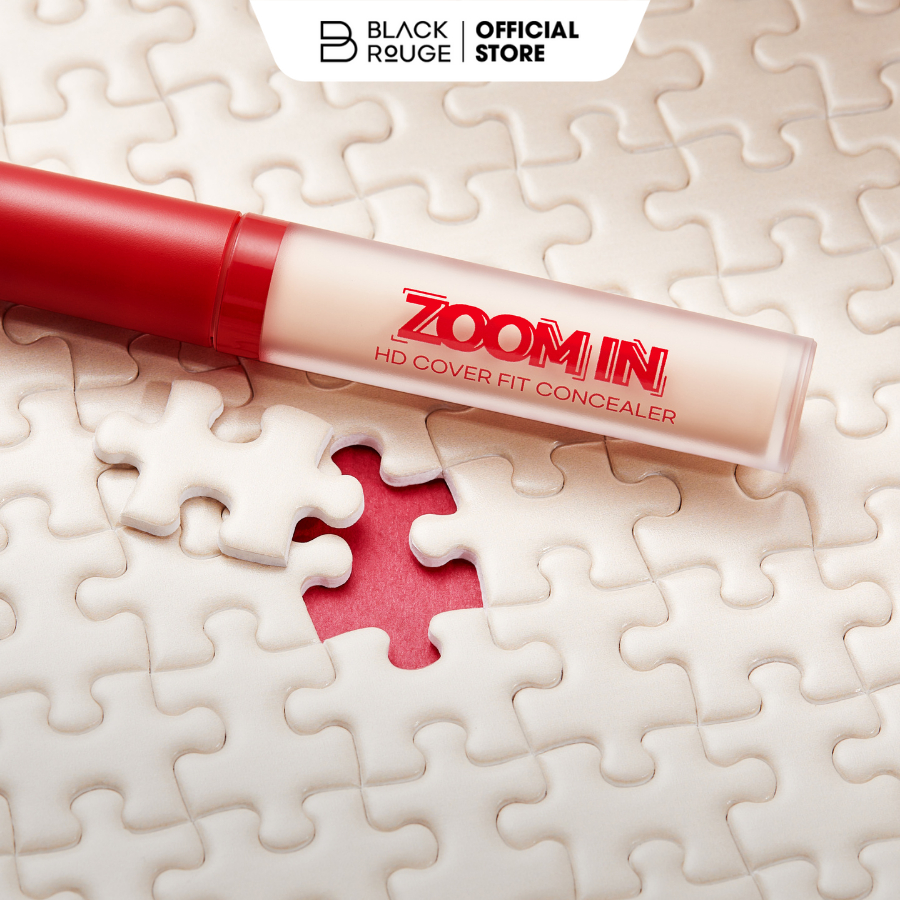 Kem Che Khuyết Điểm Black Rouge Zoom In HD Cover Fit Concealer Lâu Trôi 25.1g