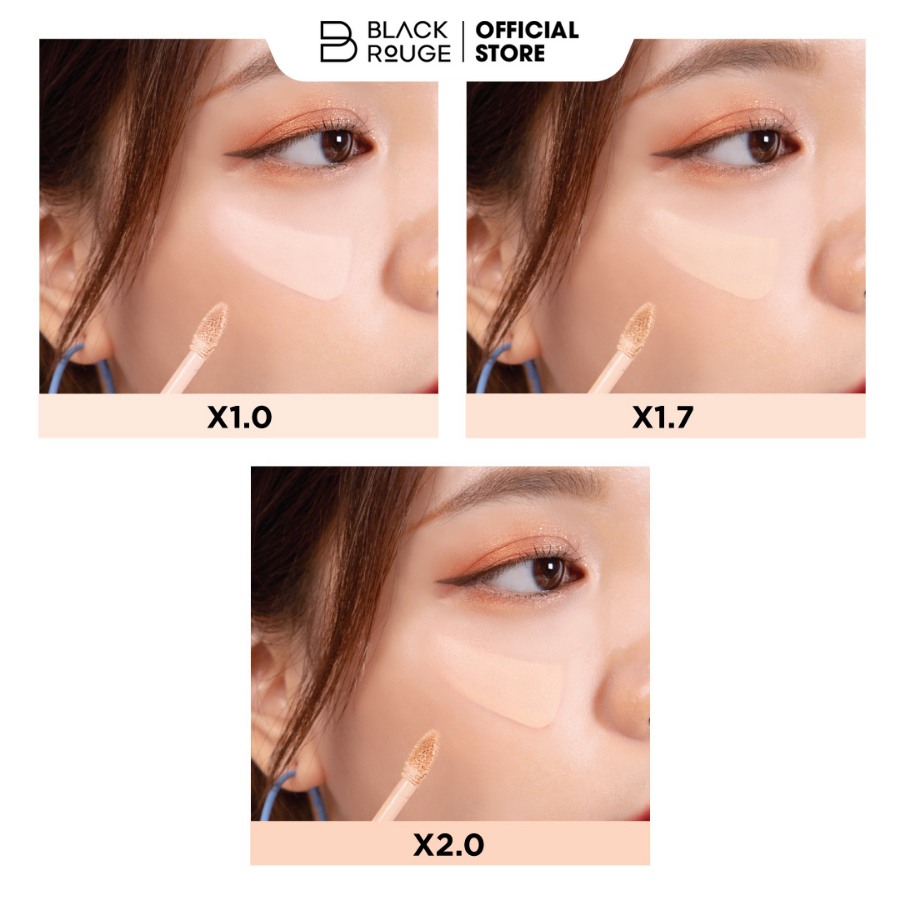 Kem Che Khuyết Điểm Black Rouge Zoom In HD Cover Fit Concealer Lâu Trôi 25.1g