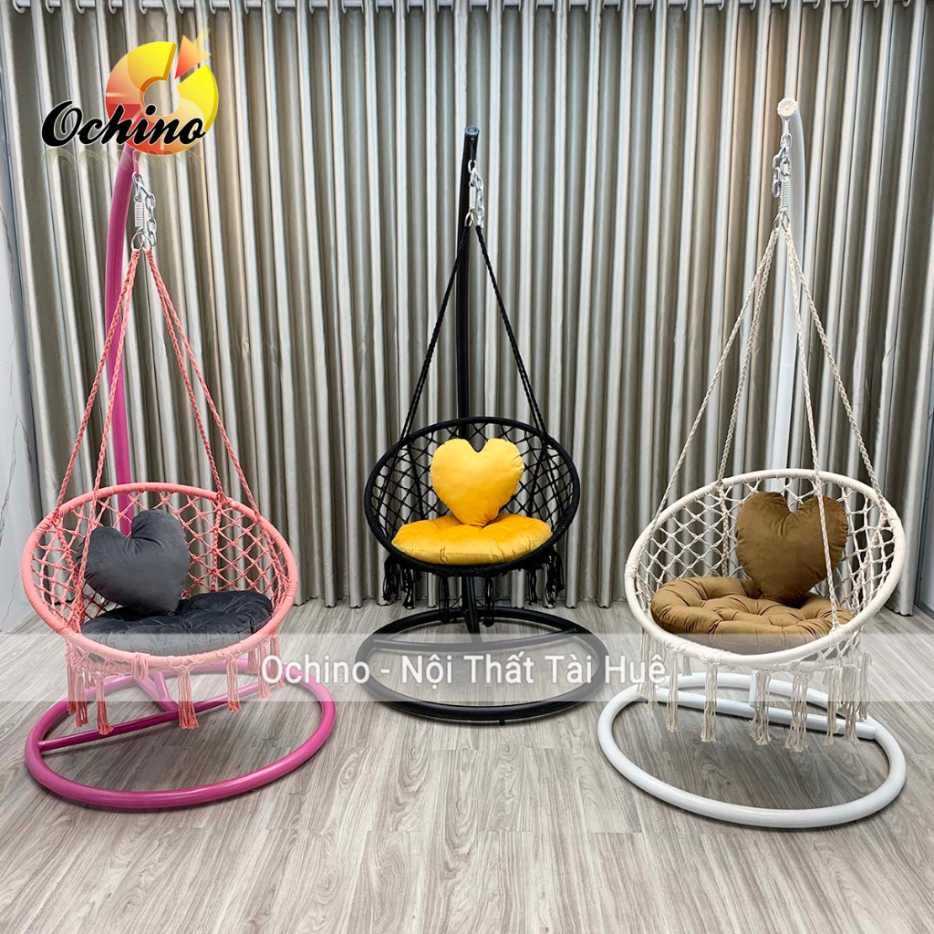 Xích Đu Macrame Bắc Âu Đan Dây