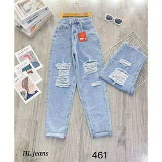 Quần jeans nữ dáng baggy họa tiết trơn chất liệu vải bò CAMA STORE Q01