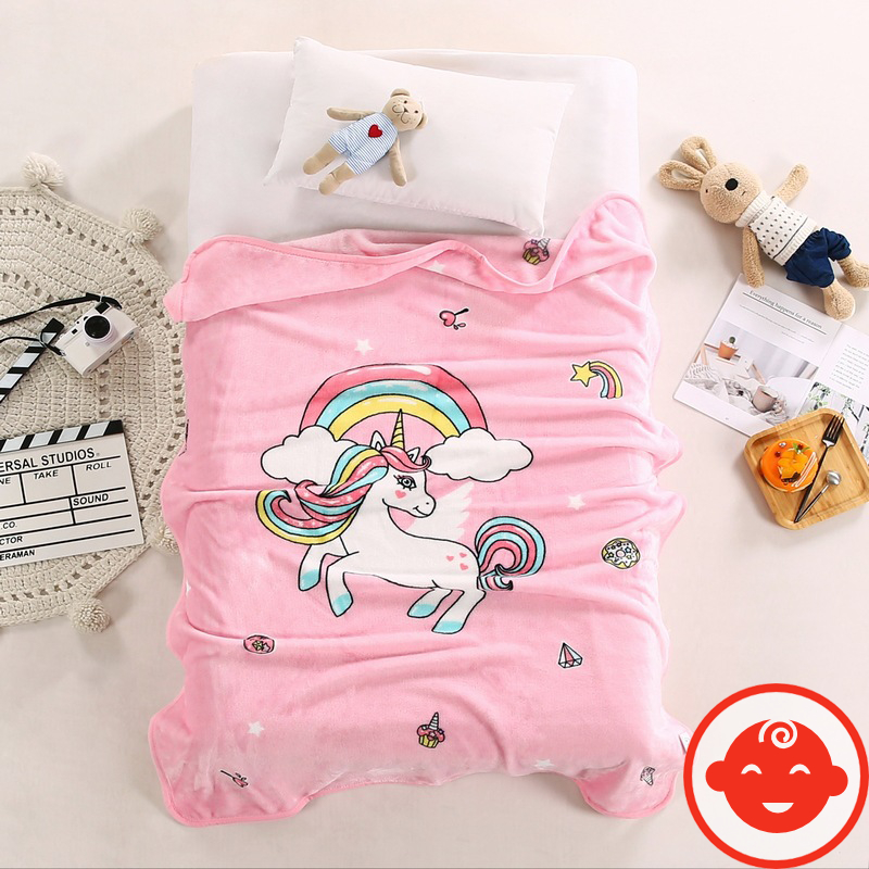 Chăn lông tuyết cho bé MỀM MỊN MẪU MỚI size to 140x100cm