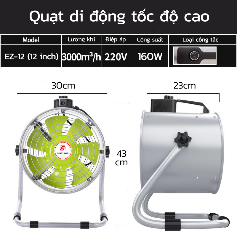Quạt hút công nghiệp  Quạt hút bếp Suzume