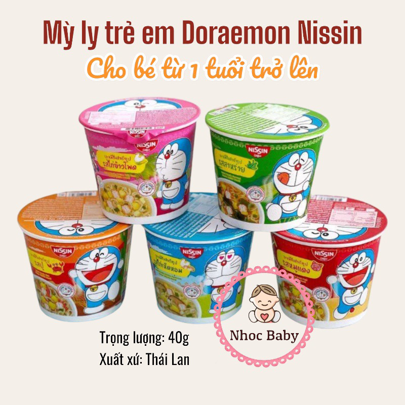 Mỳ ly trẻ em Doraemon Nissin Thái Lan - date 2 24