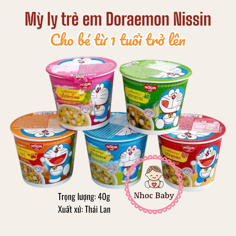 Mì ly trẻ em Doremon Nissin Thái Lan - date 7/24