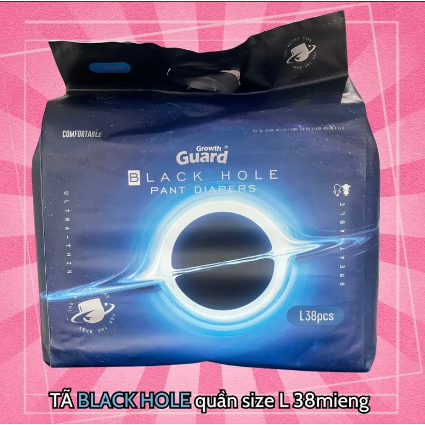 Tã quần và dán Black Hole cho bé size XXXL, XXL, XL, L, M/ dán M, S, NB