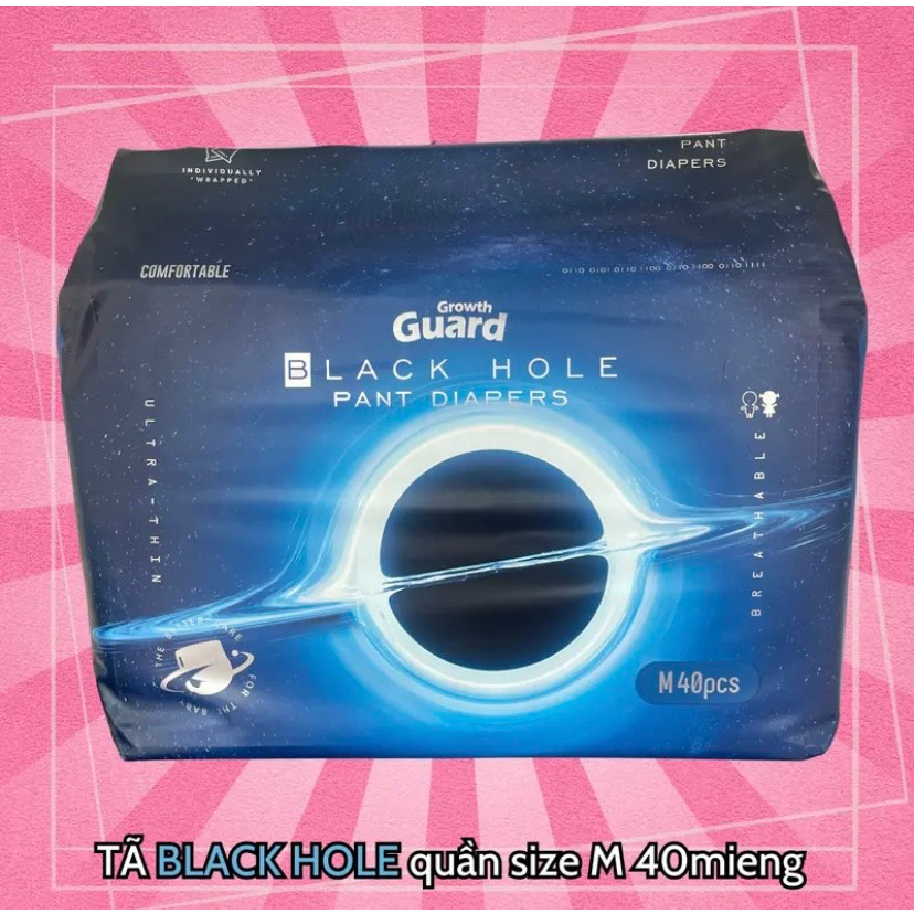 Tã quần và dán Black Hole cho bé size XXXL, XXL, XL, L, M/ dán M, S, NB