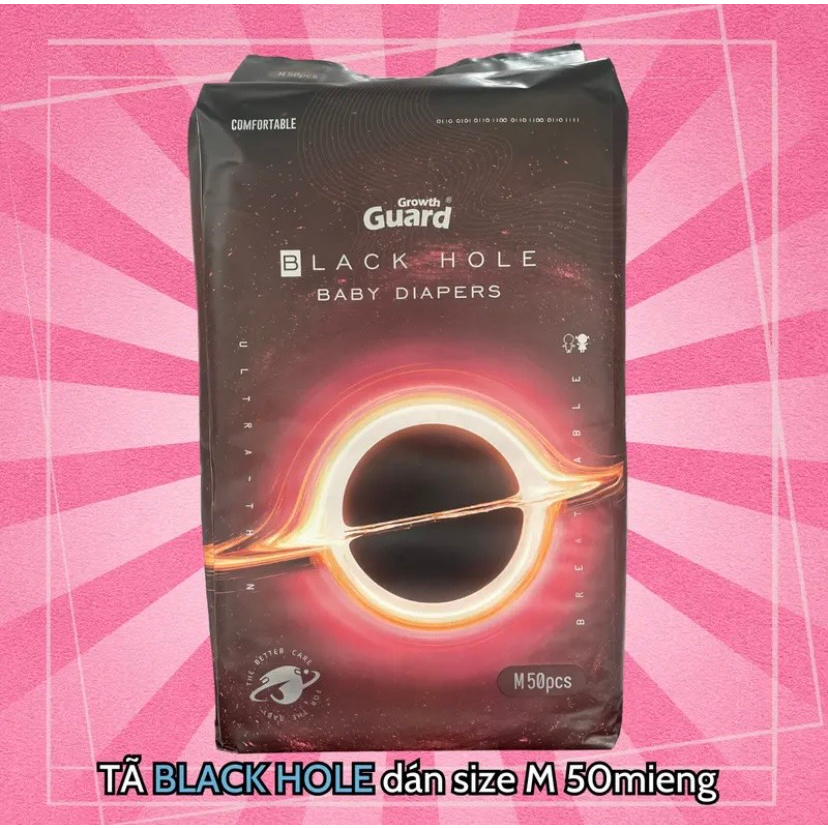 Tã quần và dán Black Hole cho bé size XXXL, XXL, XL, L, M/ dán M, S, NB