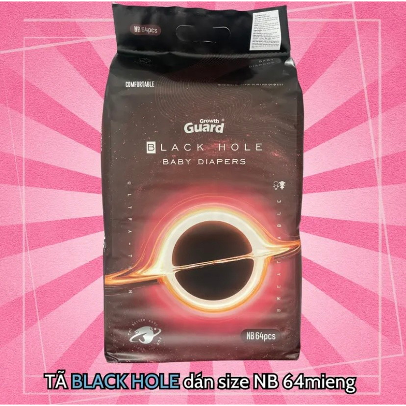 Tã quần và dán Black Hole cho bé size XXXL, XXL, XL, L, M/ dán M, S, NB