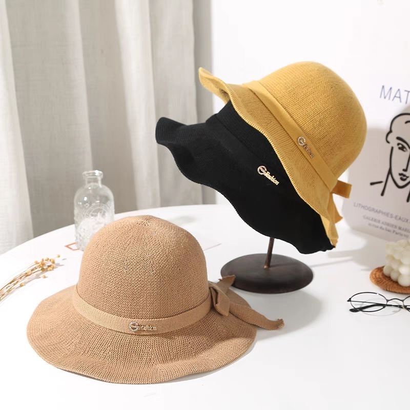 Mũ len mũ cói Quảng Châu cao cấp xinh đẹp và dễ gấp gọn mà giá lại vô cùng hạt dẻ