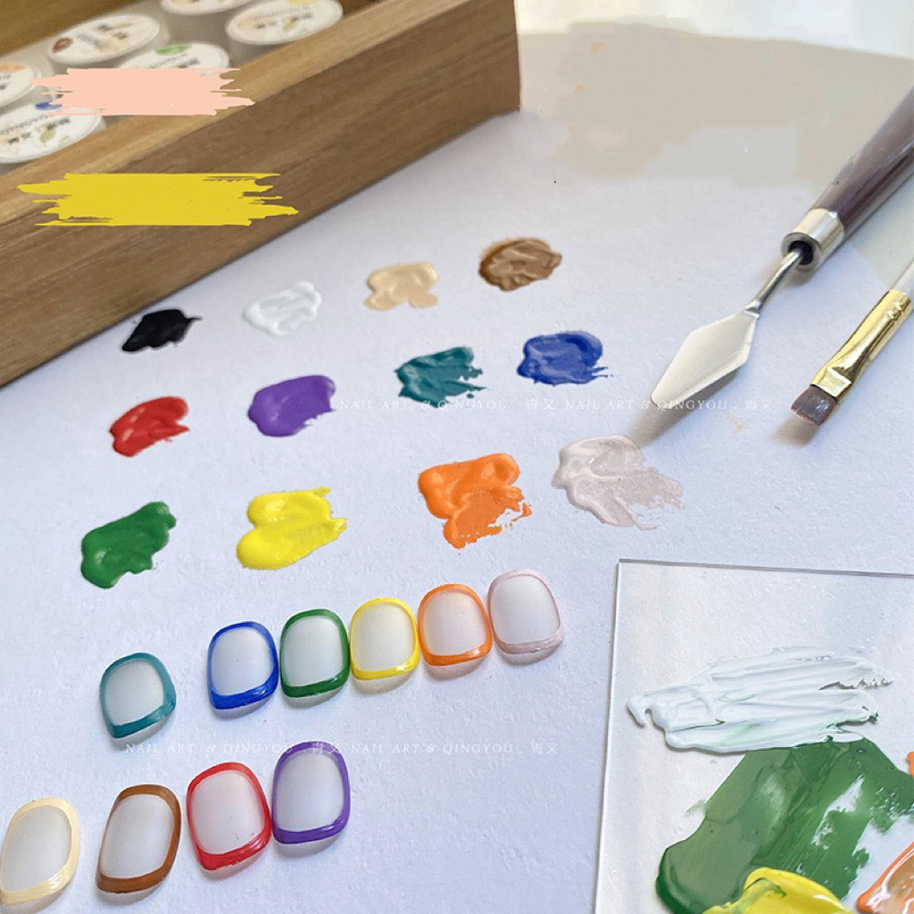 Set gel vẽ QingYou 12 màu vẽ nail
