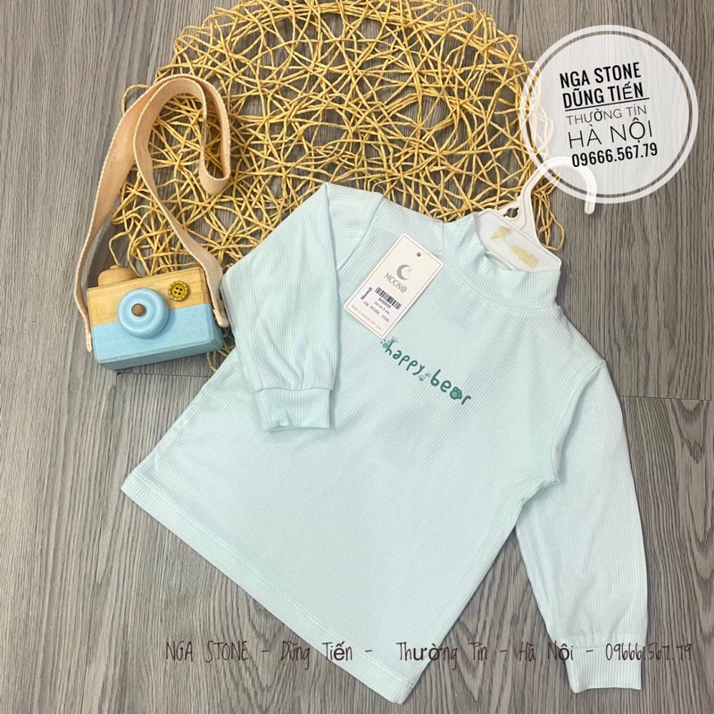 Áo giữ nhiệt cho bé trai bé gái cổ 3cm hãng moon
