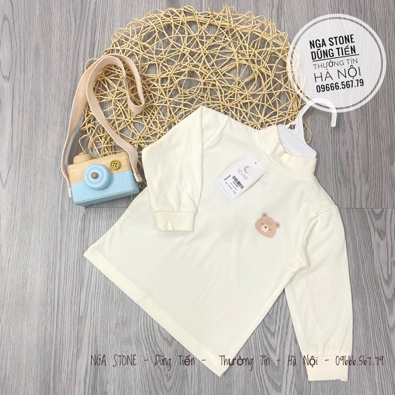 Áo giữ nhiệt cho bé trai bé gái cổ 3cm hãng moon