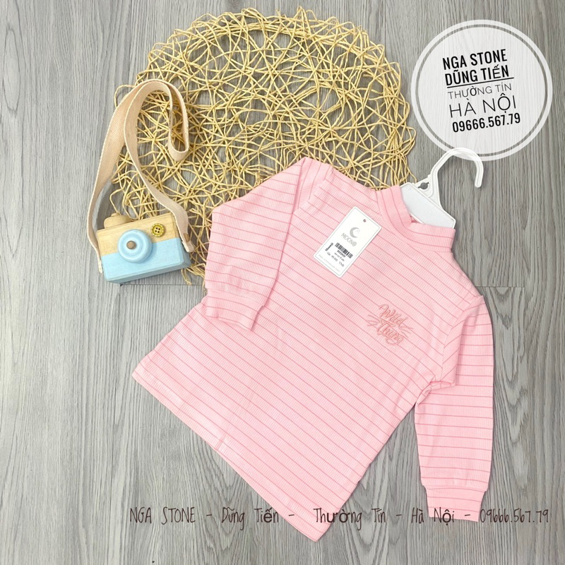 Áo giữ nhiệt cho bé trai bé gái cổ 3cm hãng moon