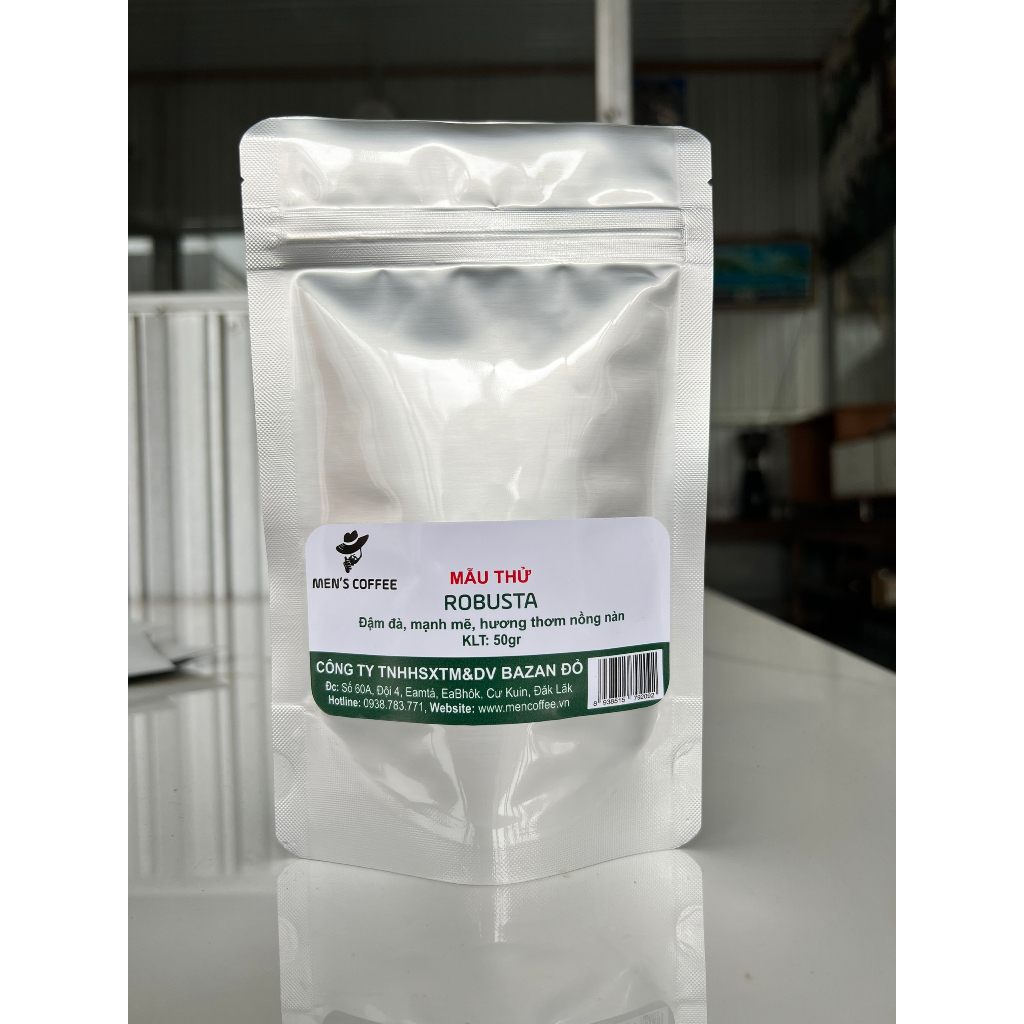 Cà phê nguyên chất dòng ROBUSTA Buôn Ma Thuột Thượng Hạng Vị Đậm Mạnh, Mùi Thơm Quyến Rũ gói 50g