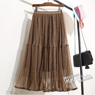  Chân váy xếp ly đính ngọc đính nơ trơn 2 lớp 3 lớp hàng QCCC 
