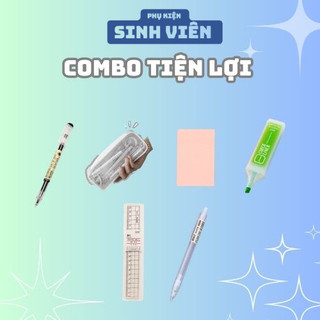 Combo tiện lợi - bộ đồ dùng học tập, phụ kiện văn phòng phẩm | phụ kiện sinh viên.