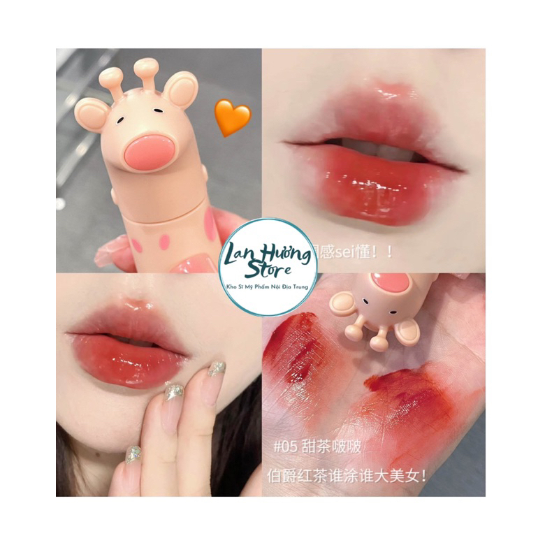 Son Gegebear Hươu Bright lip Glaze