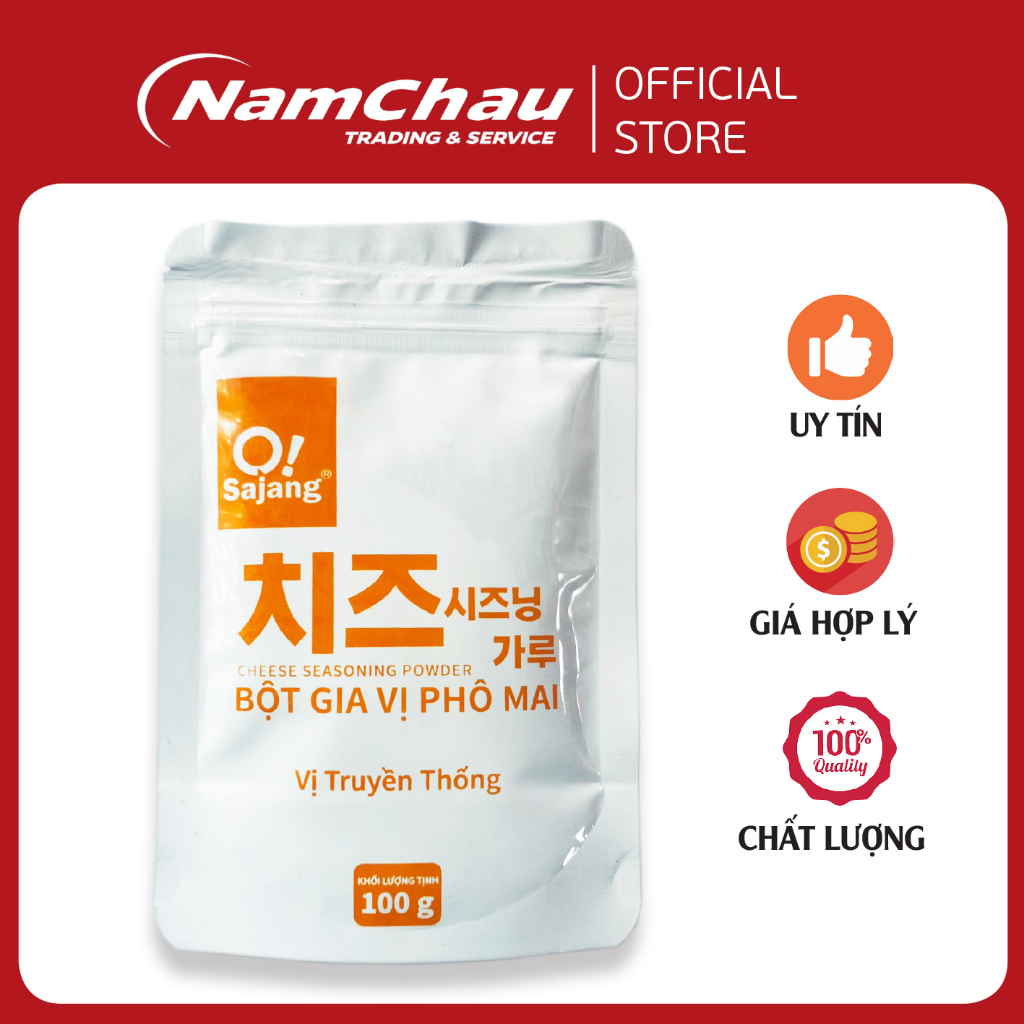 Bột phô mai lắc Hàn Quốc O!Sajang gói 100g [HN giao hàng hỏa tốc]