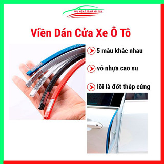 Cuộn 5m Gioăng Cao Su, Nẹp Viền Cửa Chữ U Lõi Thép Chống Va Đập Trầy Xước Cánh Cửa Ô Tô