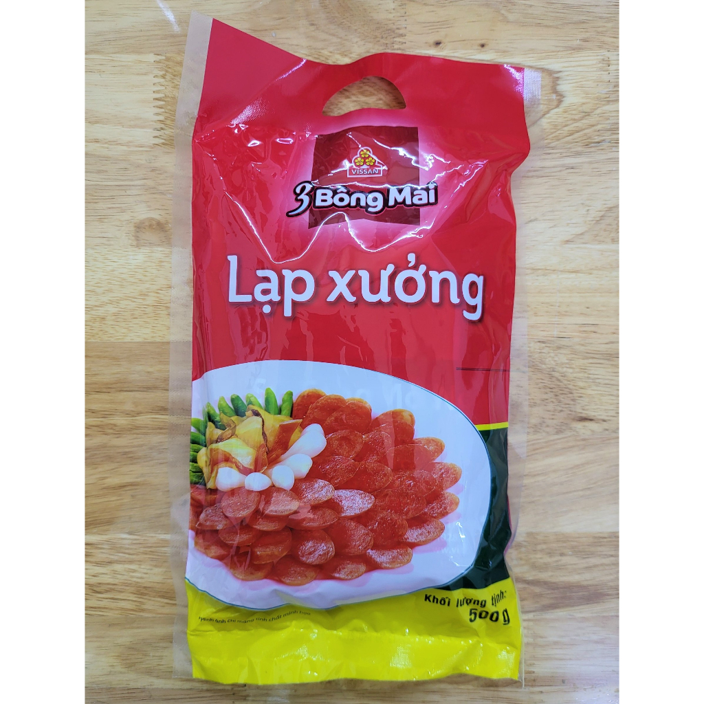 HSD 17/6/2024 - VISSAN 3BM  LẠP XƯỞNG 3 BÔNG MAI Sausage