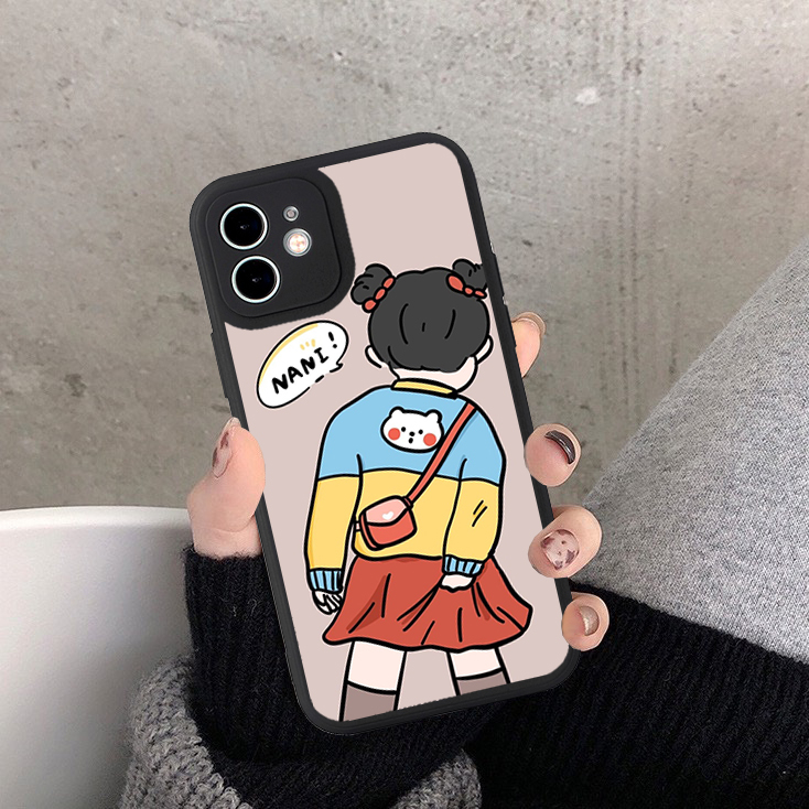 Ốp lưng iphone Black cô bé và cậu bé 6s/6splus/7/7plus/8/8plus/x/xs/11/12/13/14/pro/max/promax/plus