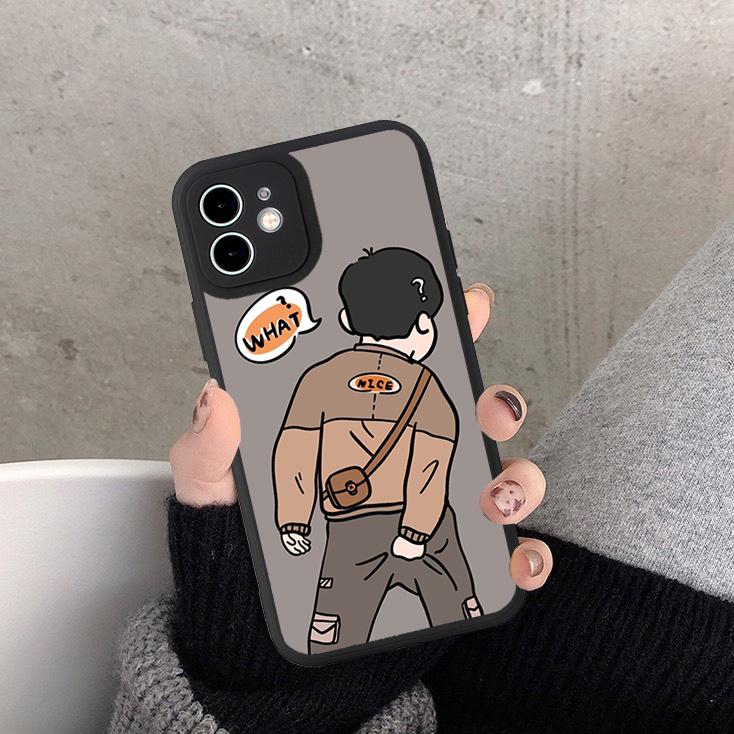 Ốp lưng iphone Black cô bé và cậu bé 6s/6splus/7/7plus/8/8plus/x/xs/11/12/13/14/pro/max/promax/plus