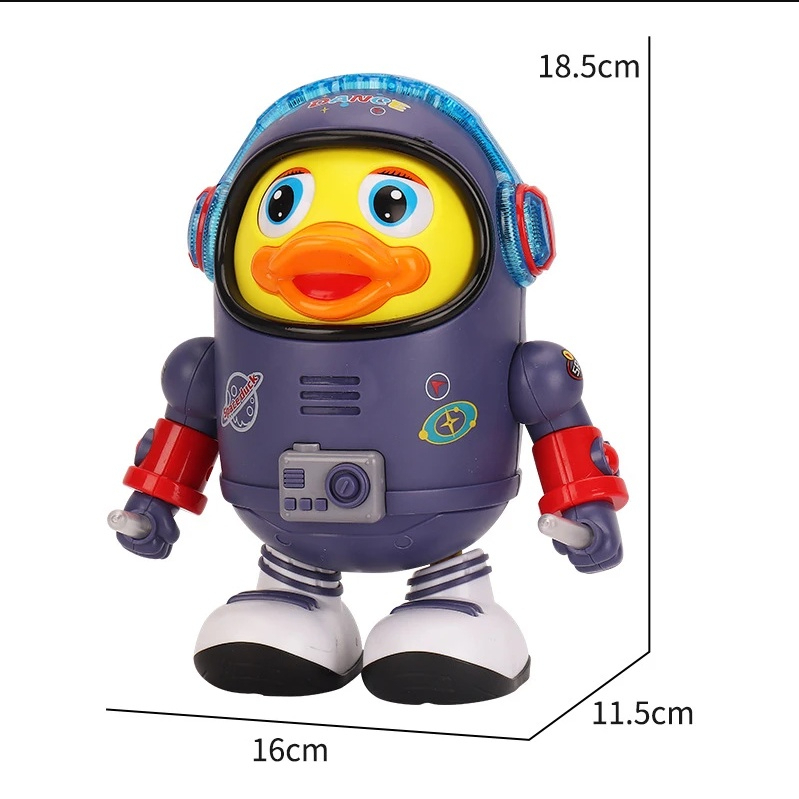 Vịt Nhảy Múa Có Đèn Nhạc Di Chuyển Trái Phải Hàng Loại 1 Nhựa ABS Đồ Chơi An Toàn Cho Bé.