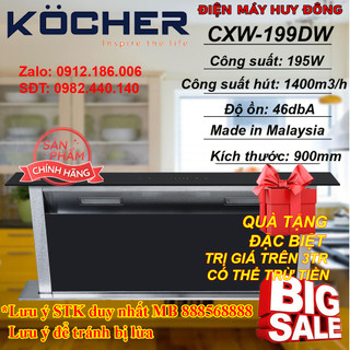 Máy hút mùi kocher tesla cxw-199dw