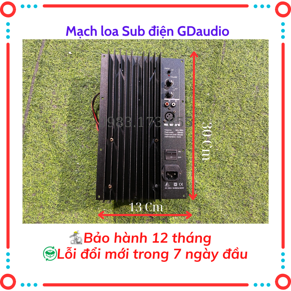 Mạch loa sub trầm điện GDaudio nguồn xuyến, công suất lớn, chuyên dùng cho loa bass ,30,40.Bảo hành 12 tháng.