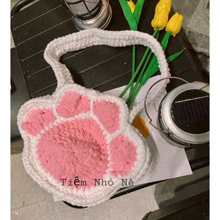 Túi len chân mèo handmade (ảnh thật của sốp)