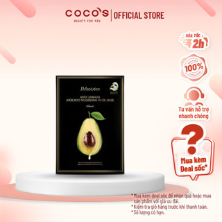 Mặt Nạ Bơ JM Solution Water Luminous Avocado Oil Ampoule Mask 30ml