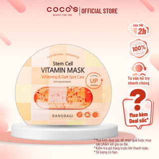 Mặt Nạ Banobagi Dưỡng Sáng Da Mờ Thâm Nám Stem Cell Vitamin Mask Whitening & Dark Spot Care 30g - CAM CARO