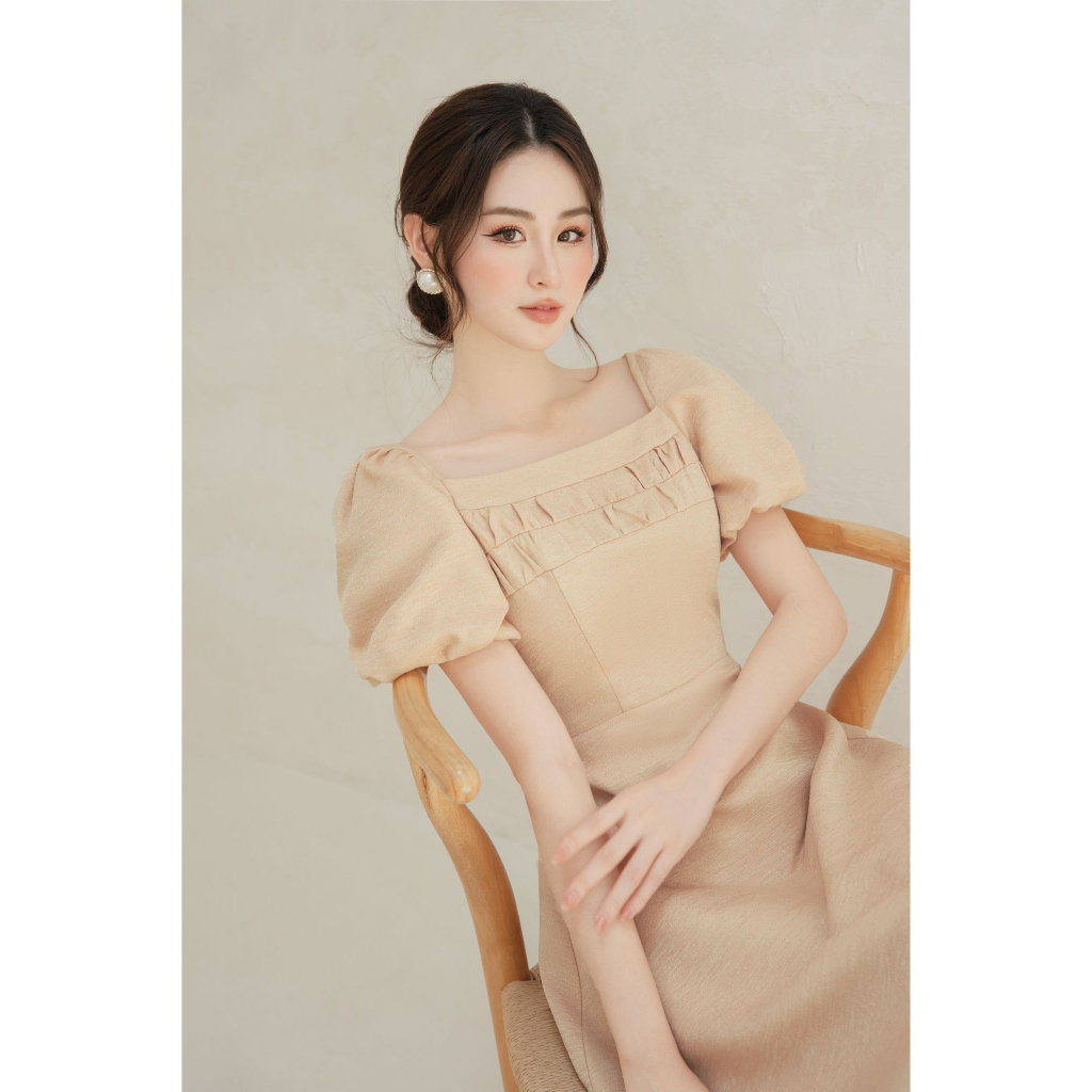 OLV - Đầm Creamy Ruffle Dress