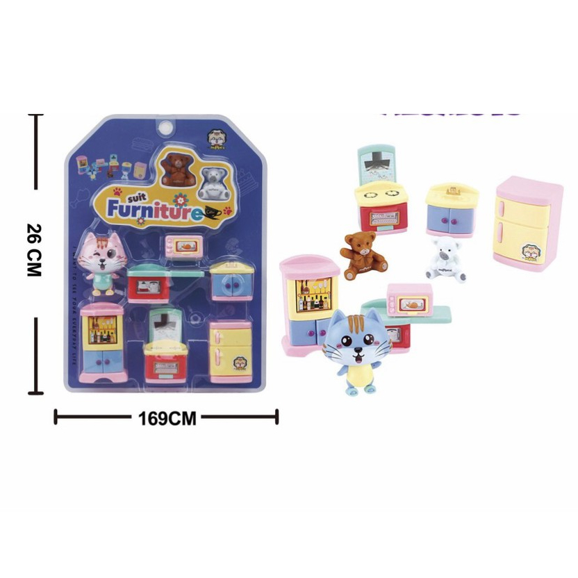 ĐỒ CHƠI CHO BÉ GÁI - MÔ HÌNH CÁC PHÒNG TRONG NHÀ