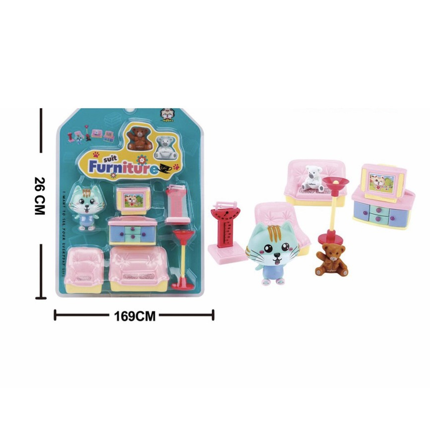 ĐỒ CHƠI CHO BÉ GÁI - MÔ HÌNH CÁC PHÒNG TRONG NHÀ