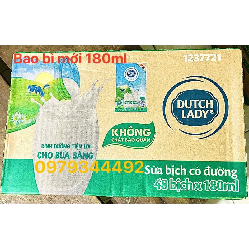 Sữa bịch Cô Gái Hà Lan Có Đường 180ml