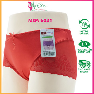 Quần Lót Thun Lạnh Bigsize Pha Ren, 57-75Kg, Đồ Lót Bigsize Sexy Cao Cấp VORONIN 6021 | Mỹ Châu Shop